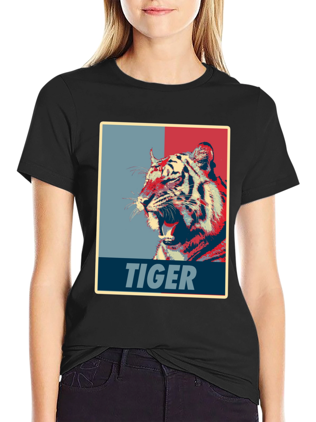 Tiger Graphic Tee - Bold Animal Print Shirt