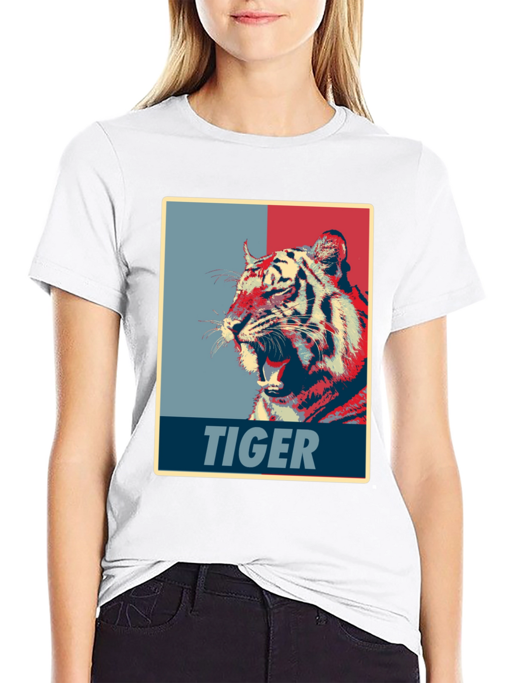 Tiger Graphic Tee - Bold Animal Print Shirt