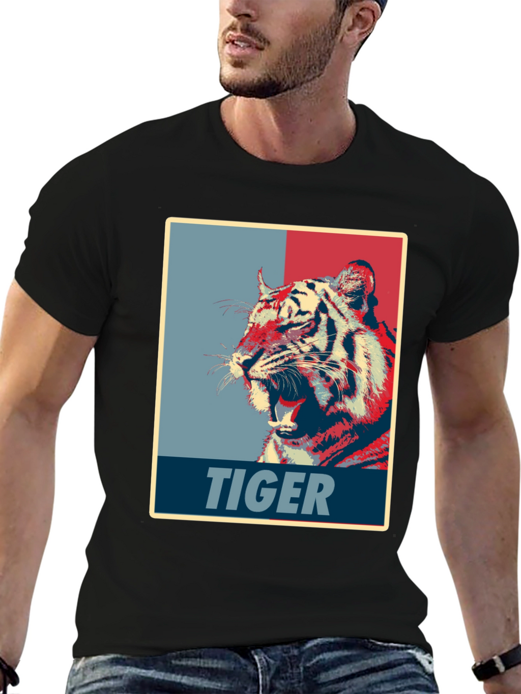 Tiger Graphic Tee - Bold Animal Print Shirt