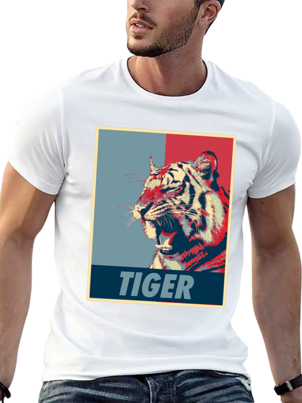 Tiger Graphic Tee - Bold Animal Print Shirt