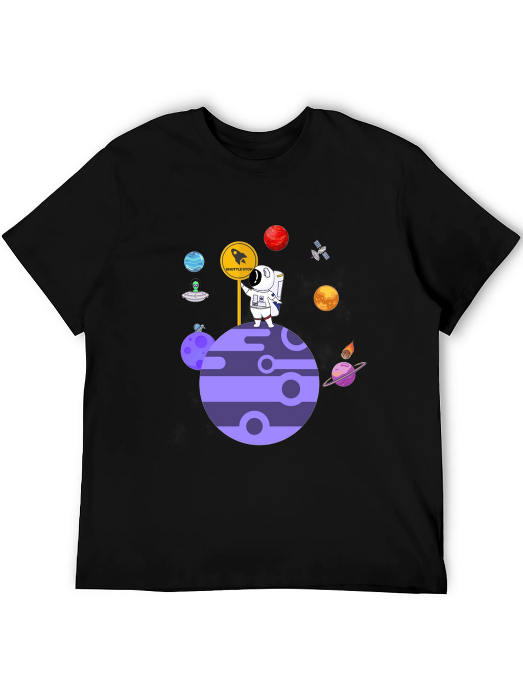 Astronaut Planet Shuttle Stop T-Shirt