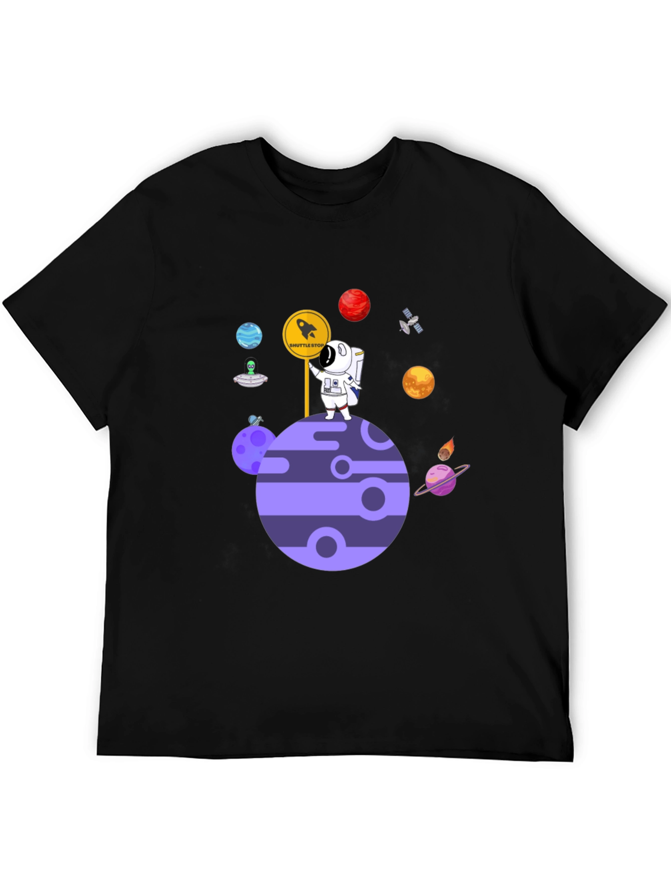 Astronaut Planet Shuttle Stop T-Shirt