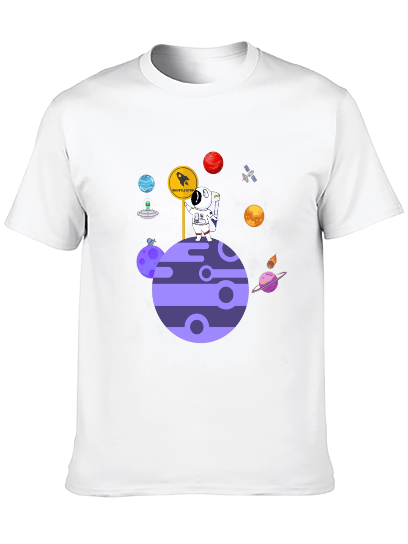 Astronaut Planet Shuttle Stop T-Shirt