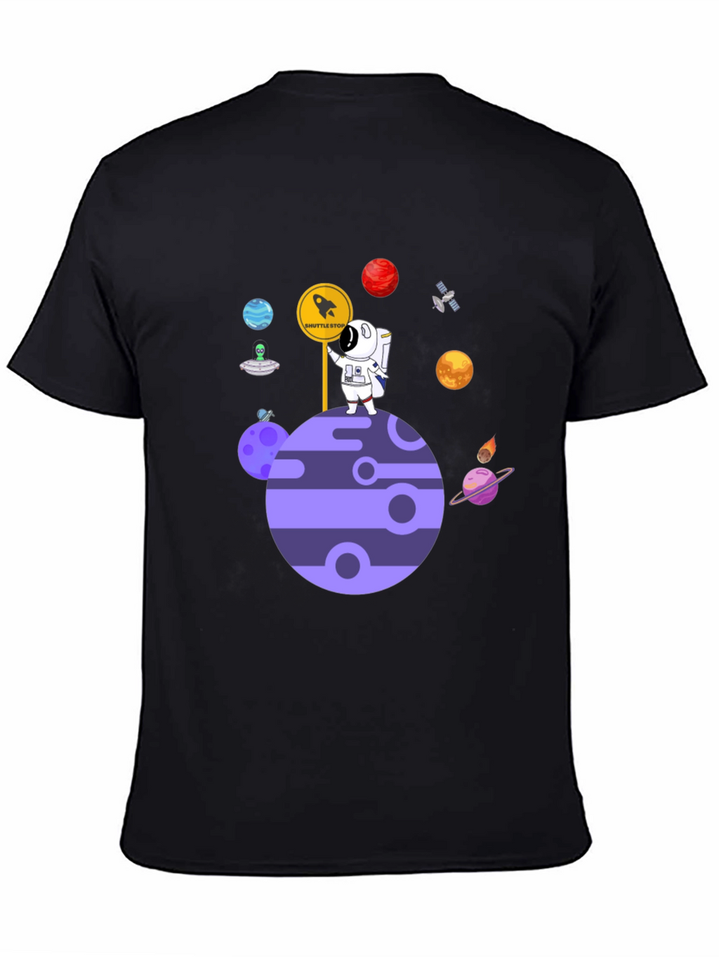 Astronaut Planet Shuttle Stop T-Shirt