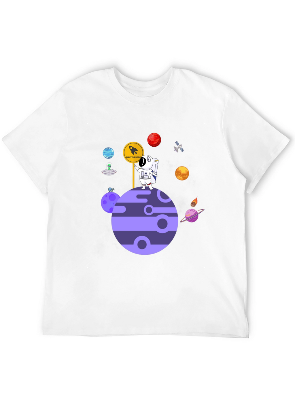 Astronaut Planet Shuttle Stop T-Shirt
