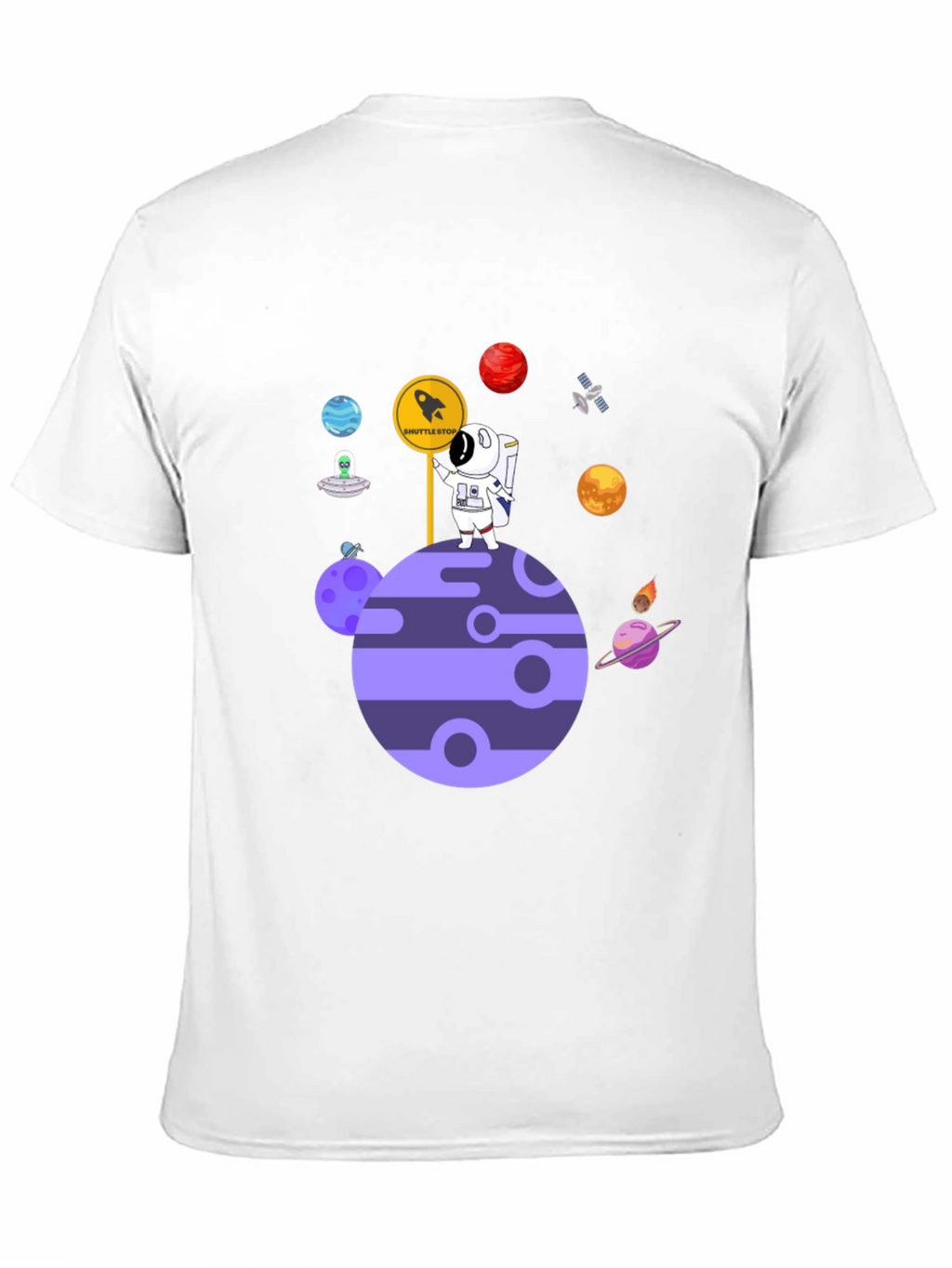 Astronaut Planet Shuttle Stop T-Shirt