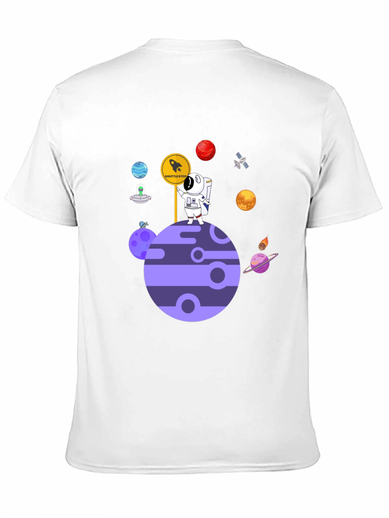 Astronaut Planet Shuttle Stop T-Shirt