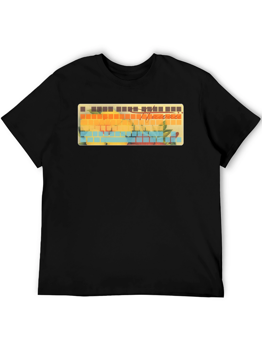 Hawaii Keyboard T-Shirt - Tropical Keycaps Style Tee