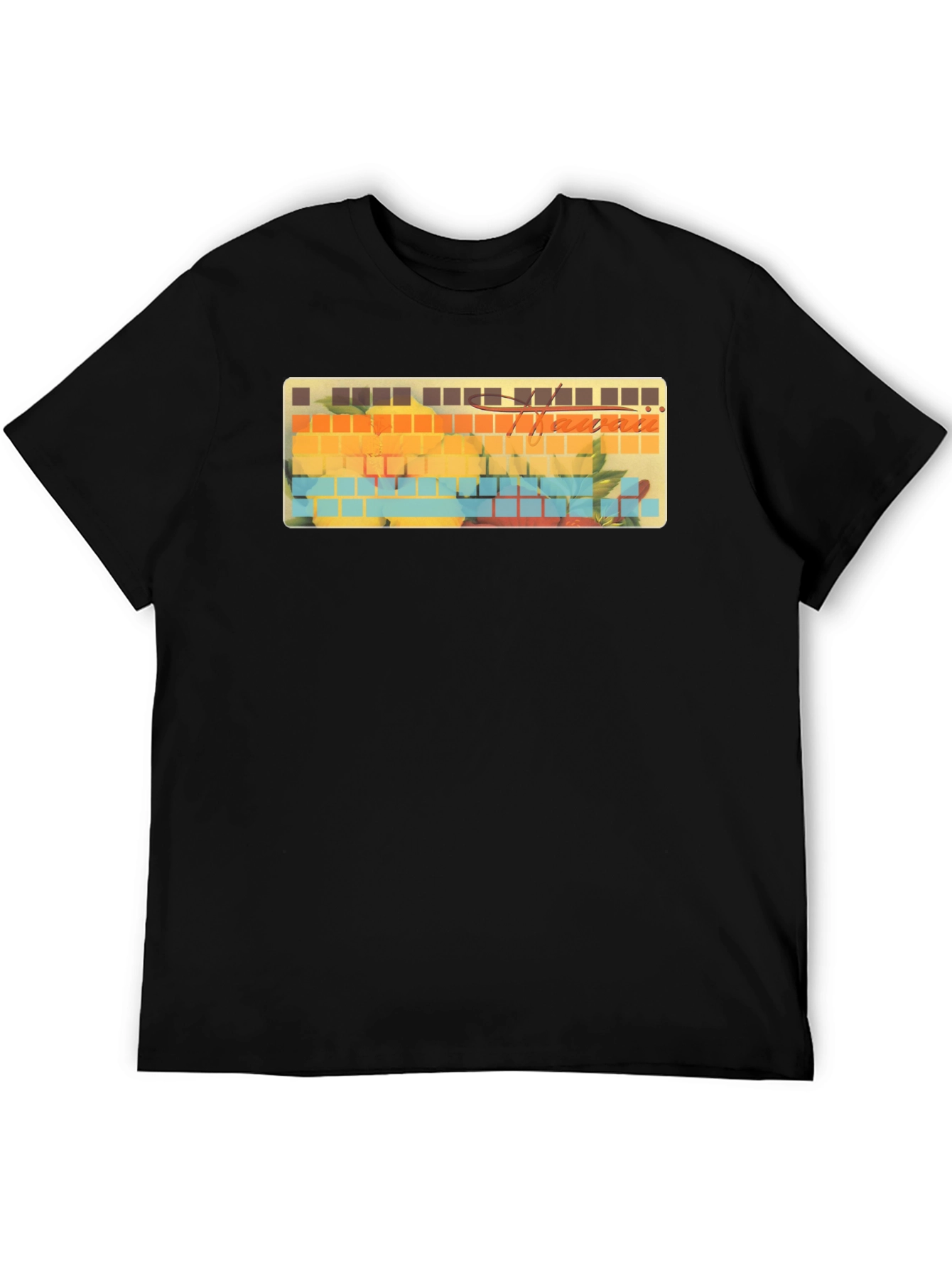 Hawaii Keyboard T-Shirt - Tropical Keycaps Style Tee