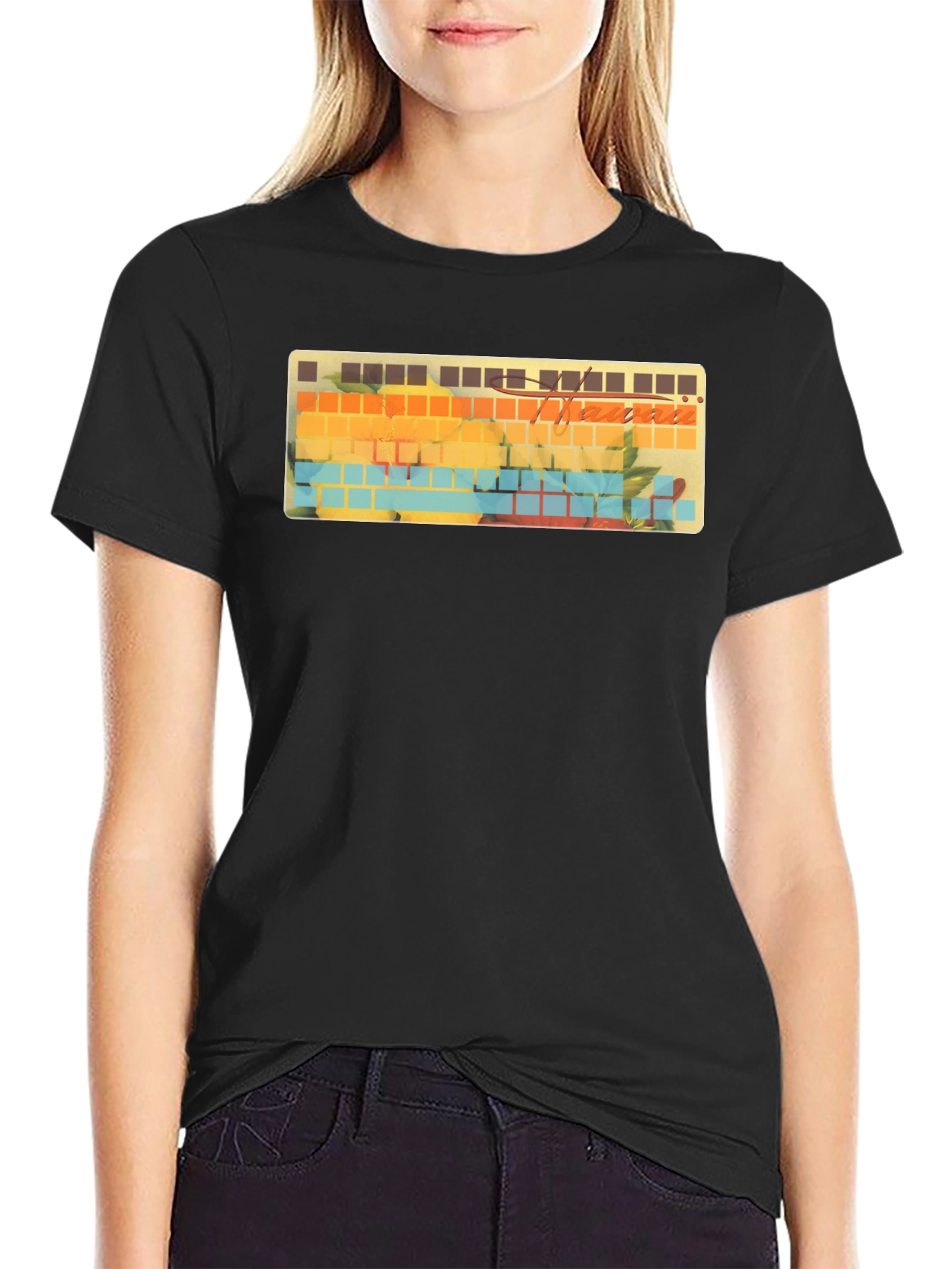 Hawaii Keyboard T-Shirt - Tropical Keycaps Style Tee