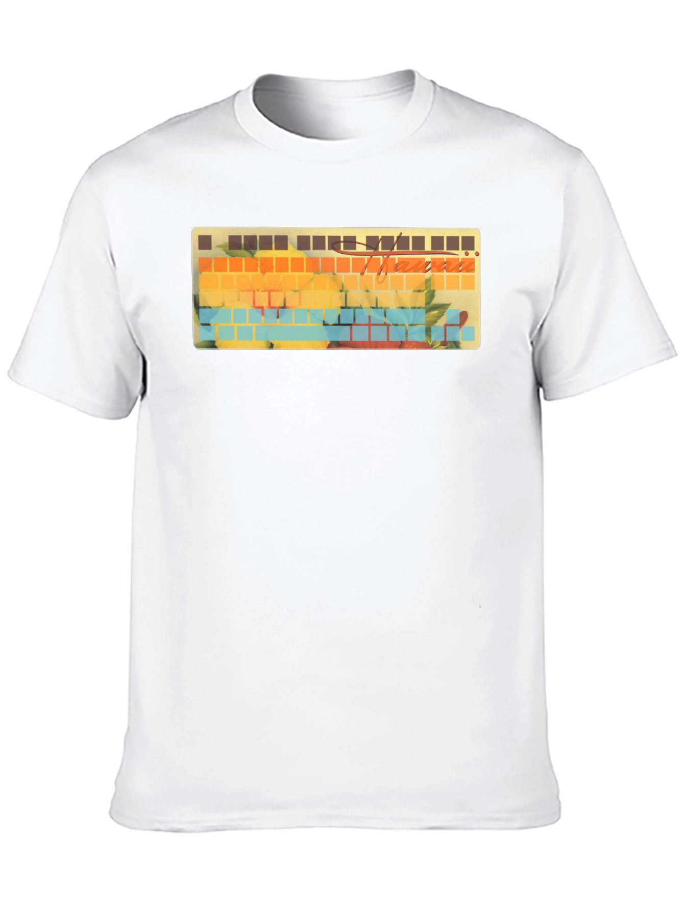 Hawaii Keyboard T-Shirt - Tropical Keycaps Style Tee