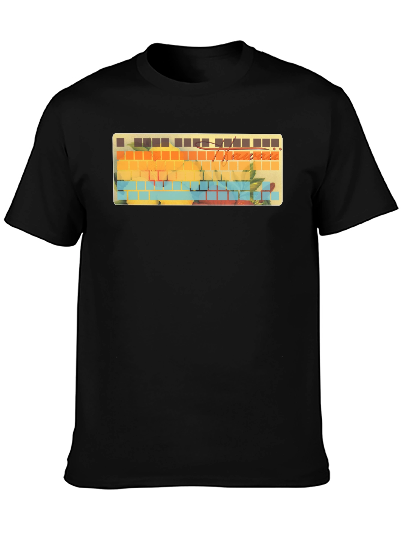 Hawaii Keyboard T-Shirt - Tropical Keycaps Style Tee