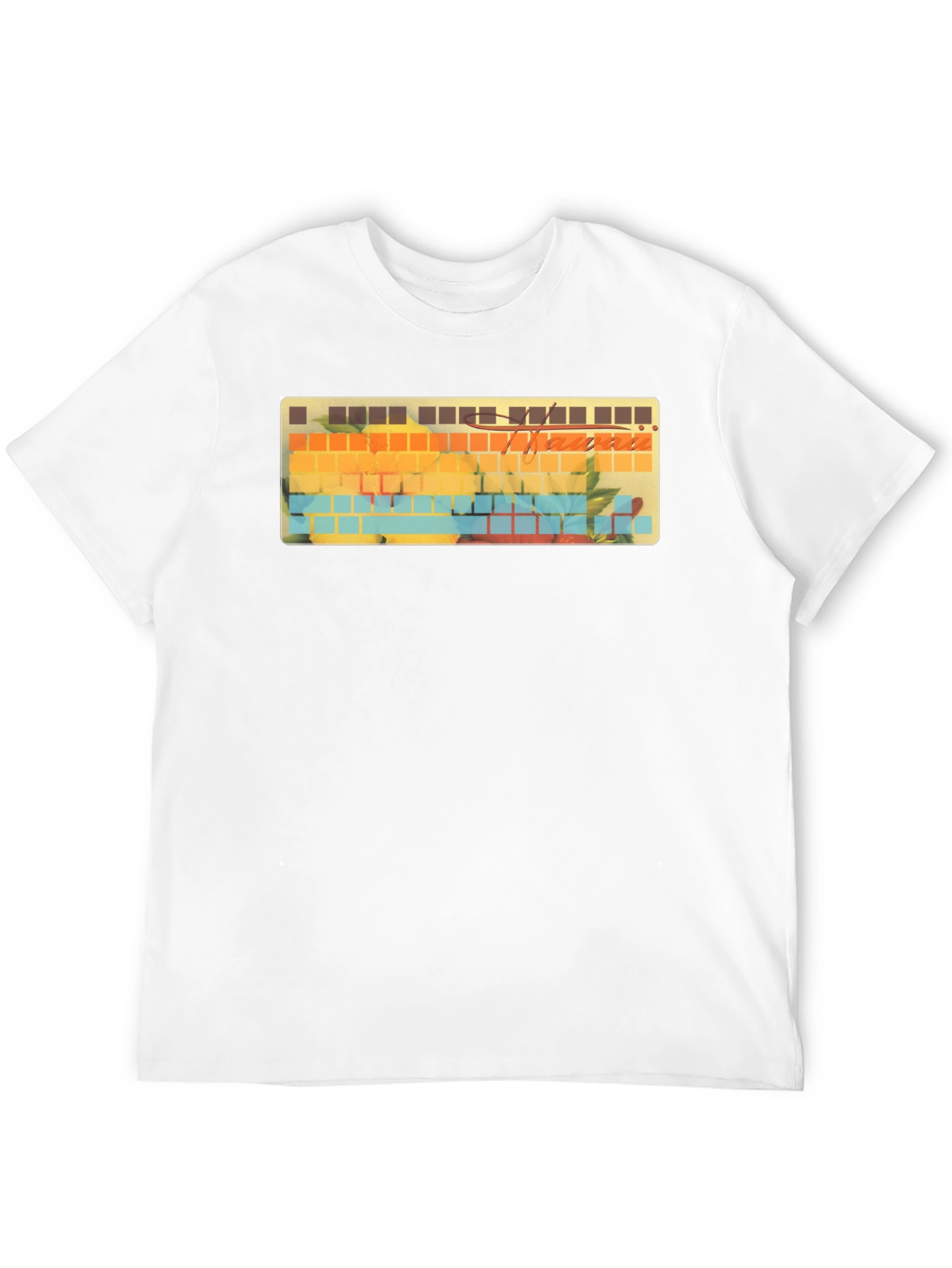 Hawaii Keyboard T-Shirt - Tropical Keycaps Style Tee