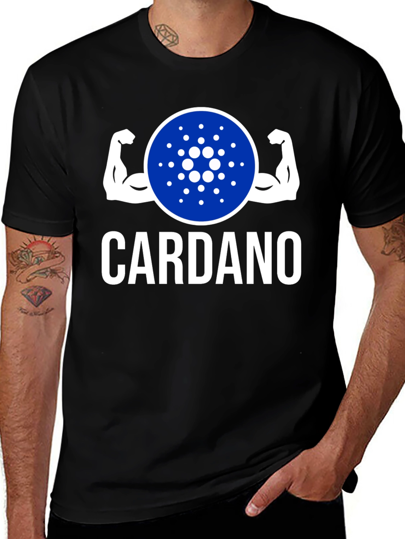 Cardano Muscle T-Shirt - Crypto Lovers Tee