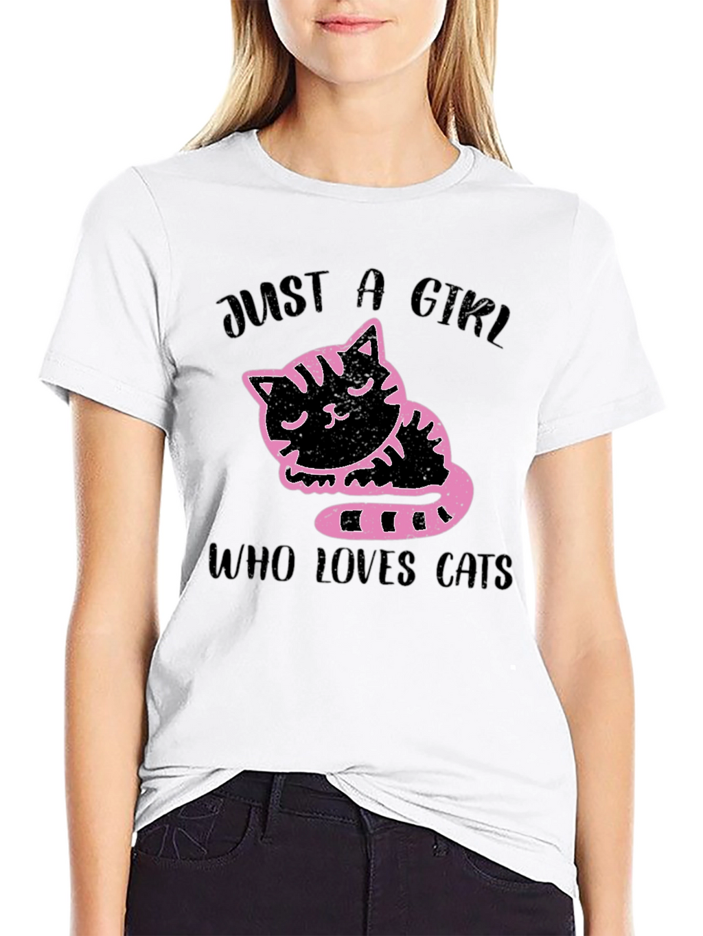 Just a Girl Who Loves Cats T-Shirt