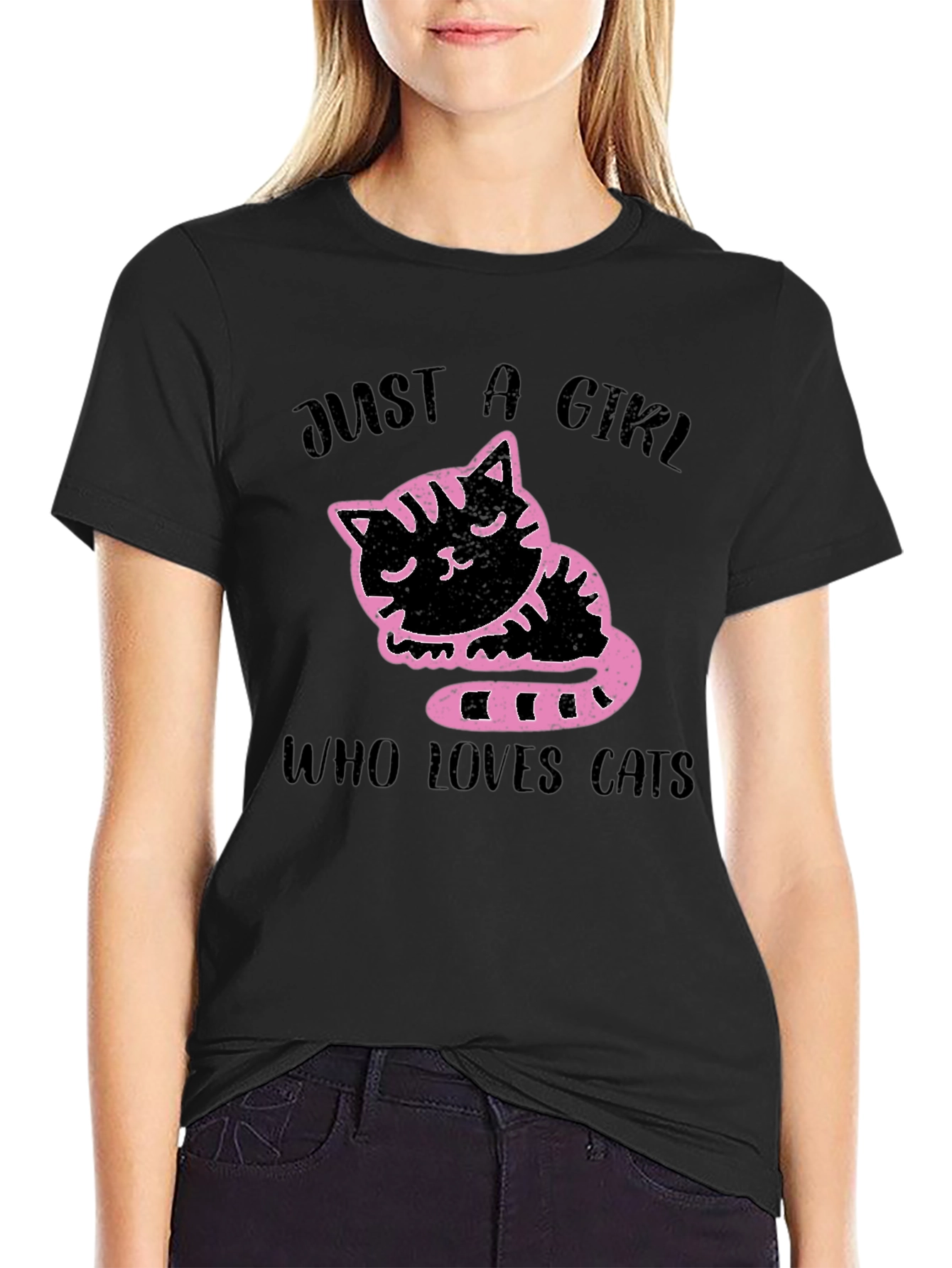 Just a Girl Who Loves Cats T-Shirt