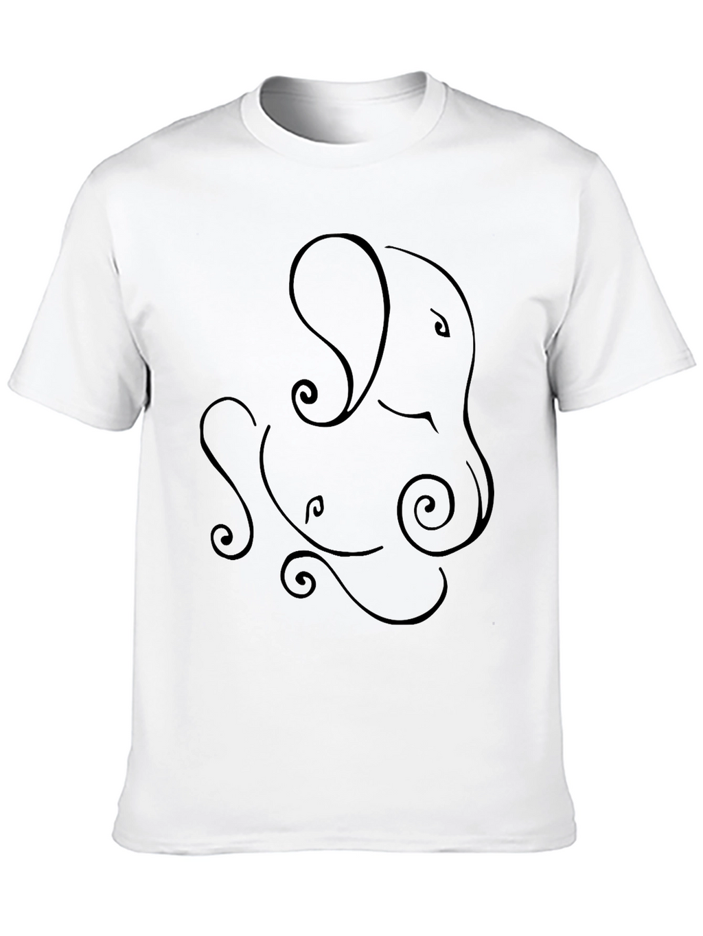 Ganesha Graphic Tee - Unique Line Art Design