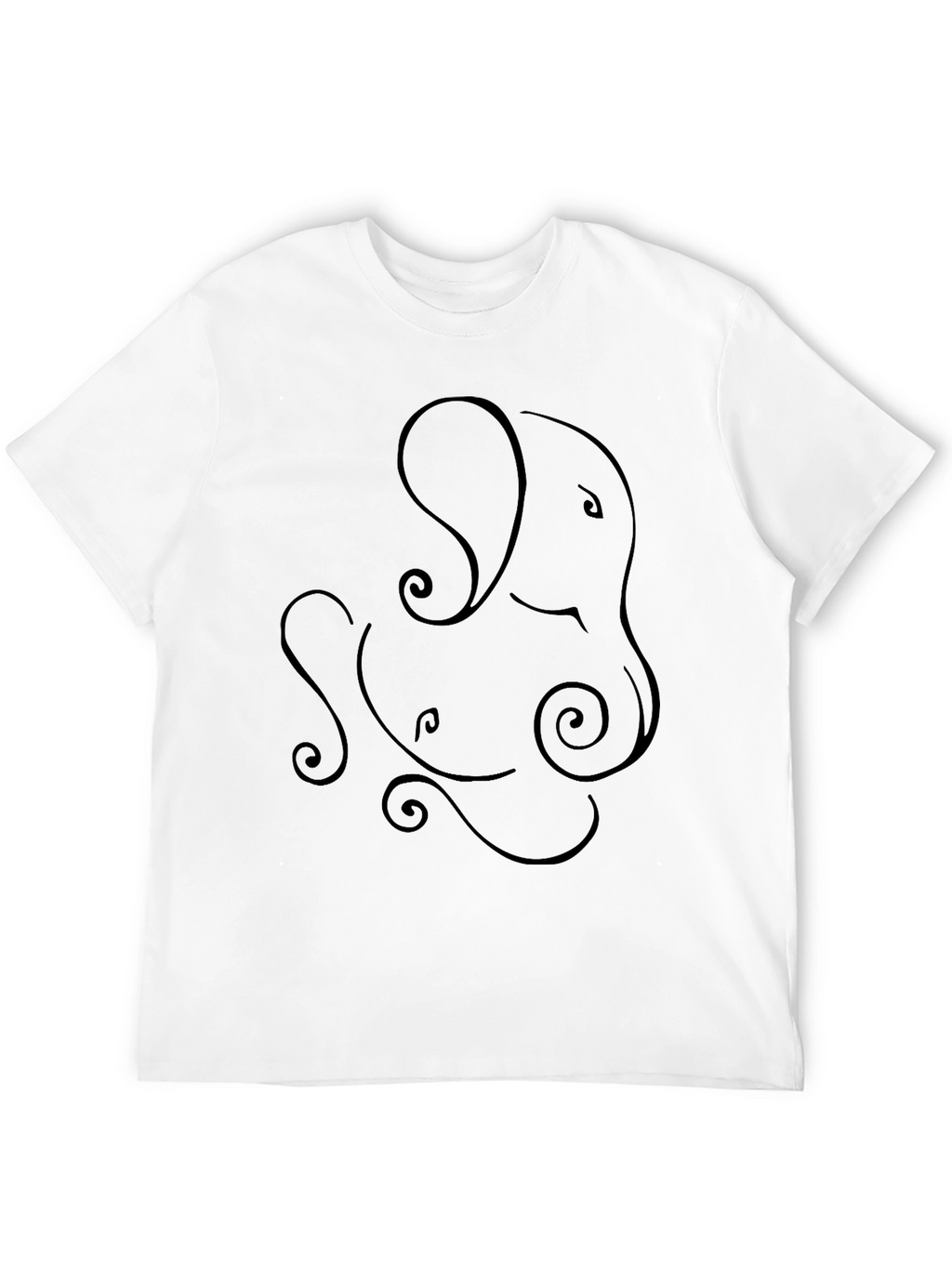 Ganesha Graphic Tee - Unique Line Art Design