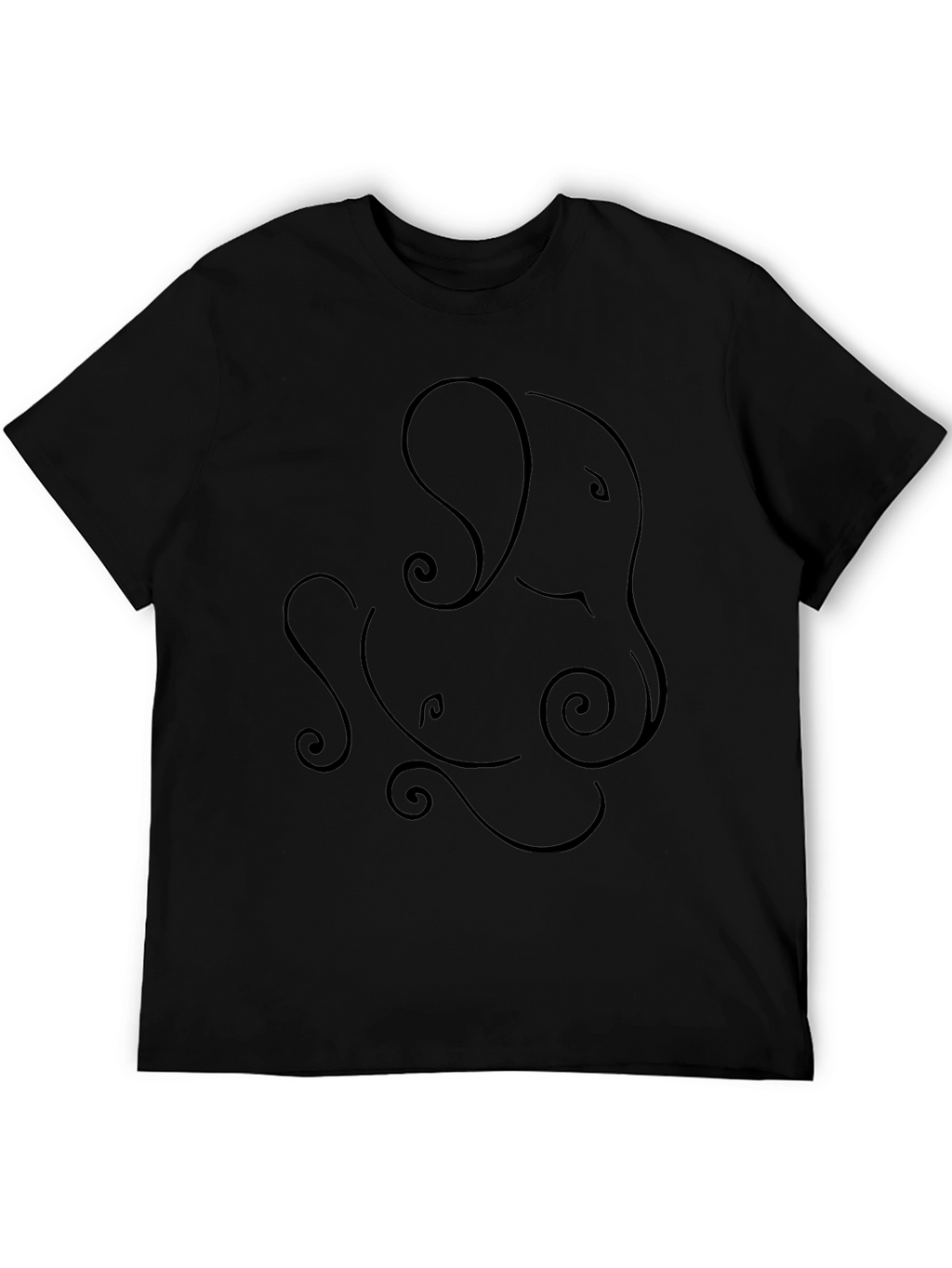 Ganesha Graphic Tee - Unique Line Art Design
