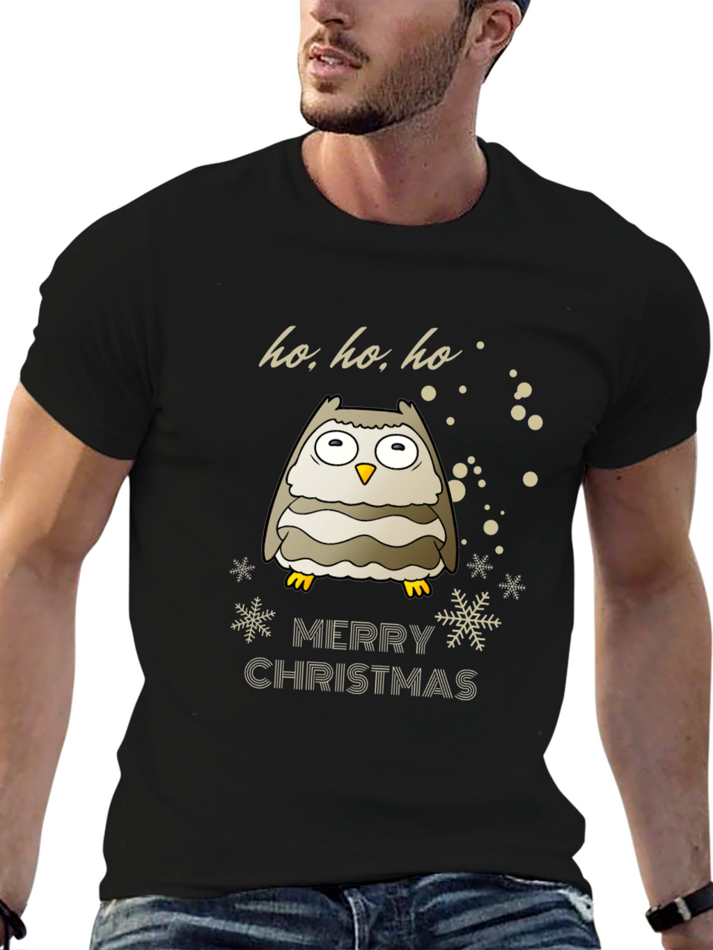 Festive Owl Christmas T-Shirt
