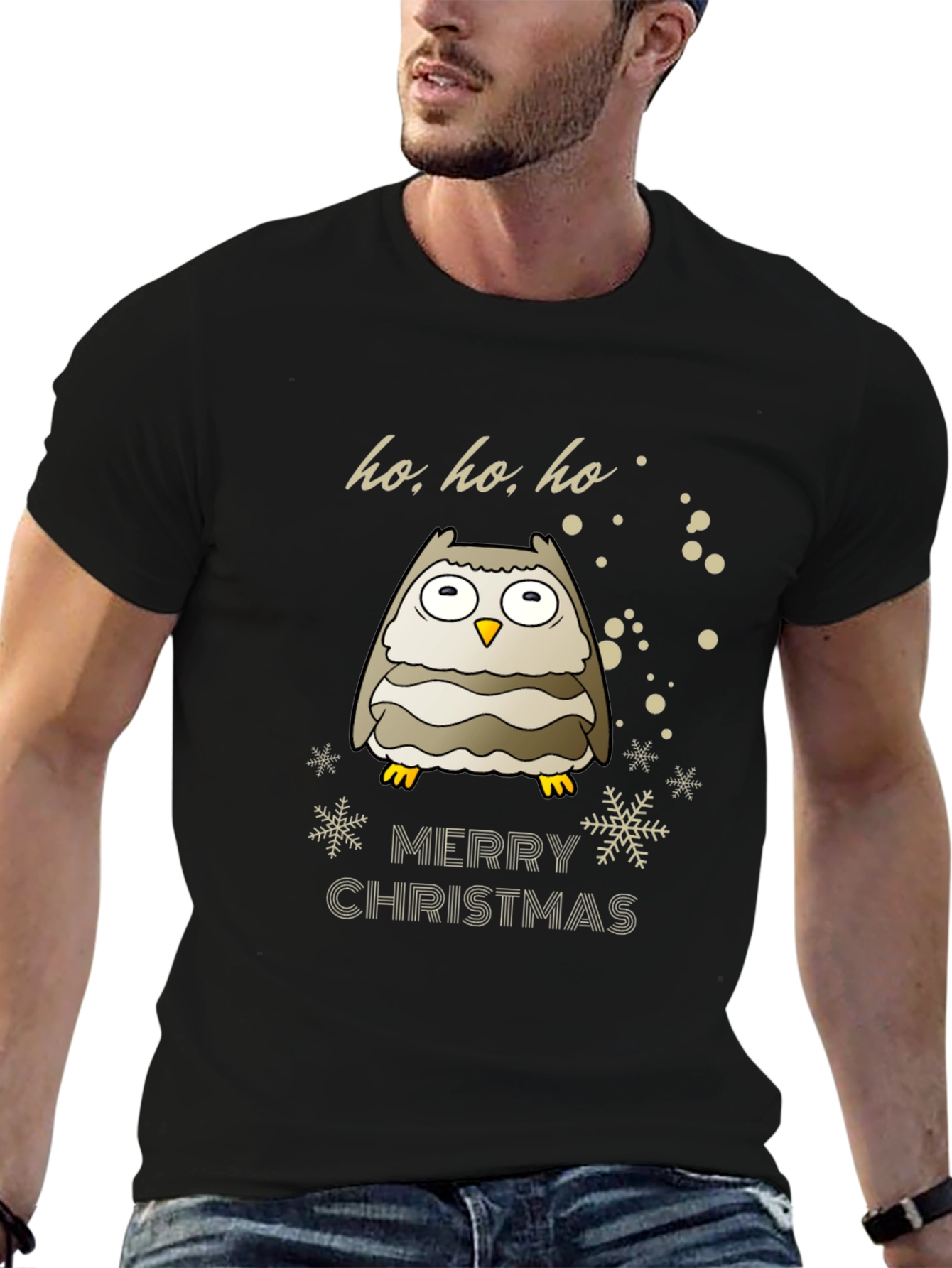 Festive Owl Christmas T-Shirt