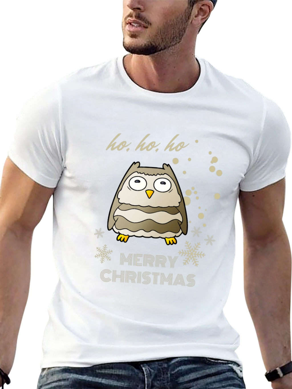 Festive Owl Christmas T-Shirt