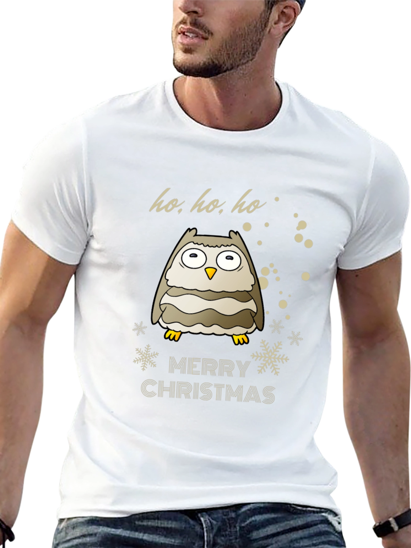 Festive Owl Christmas T-Shirt