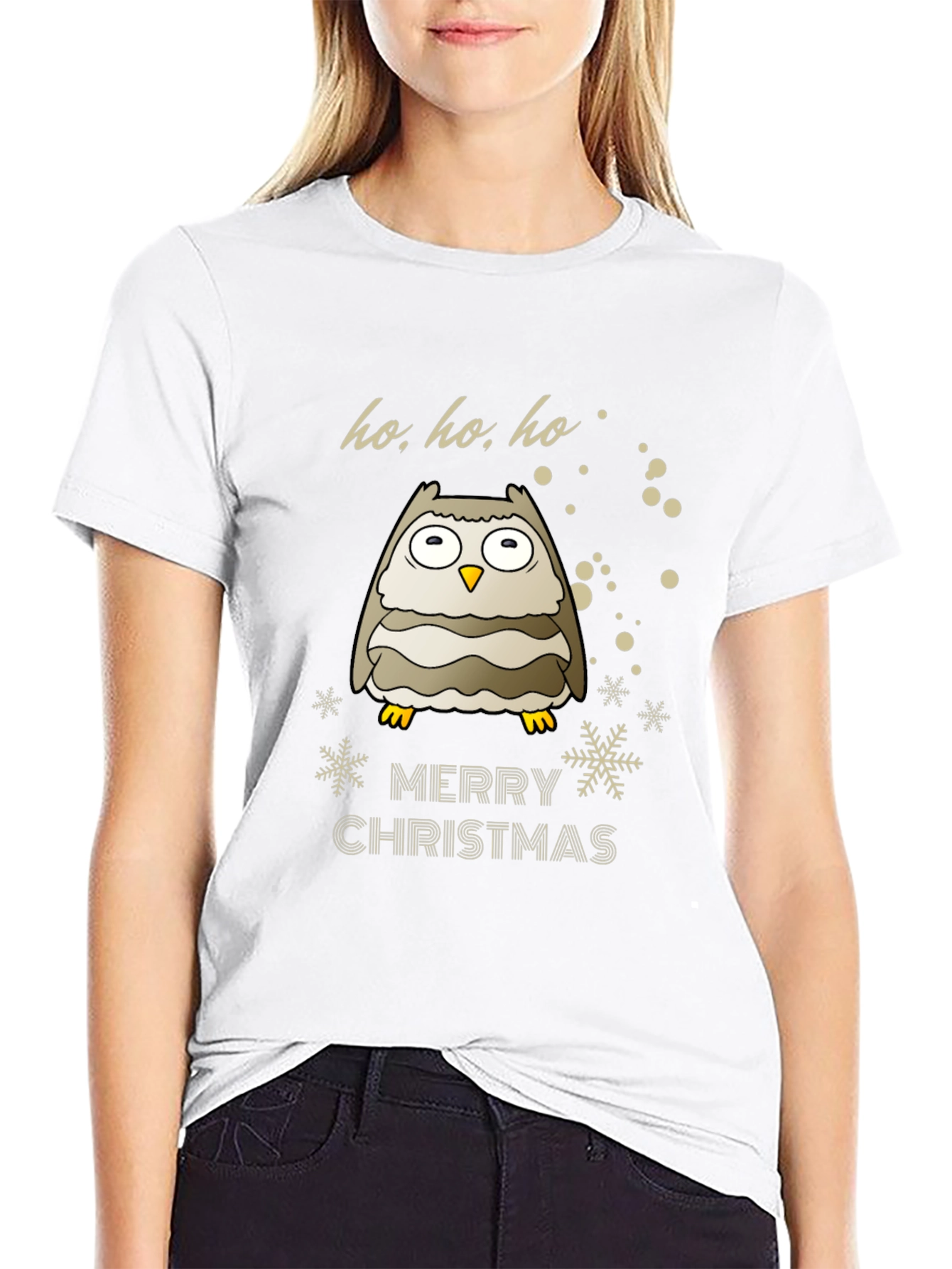 Festive Owl Christmas T-Shirt
