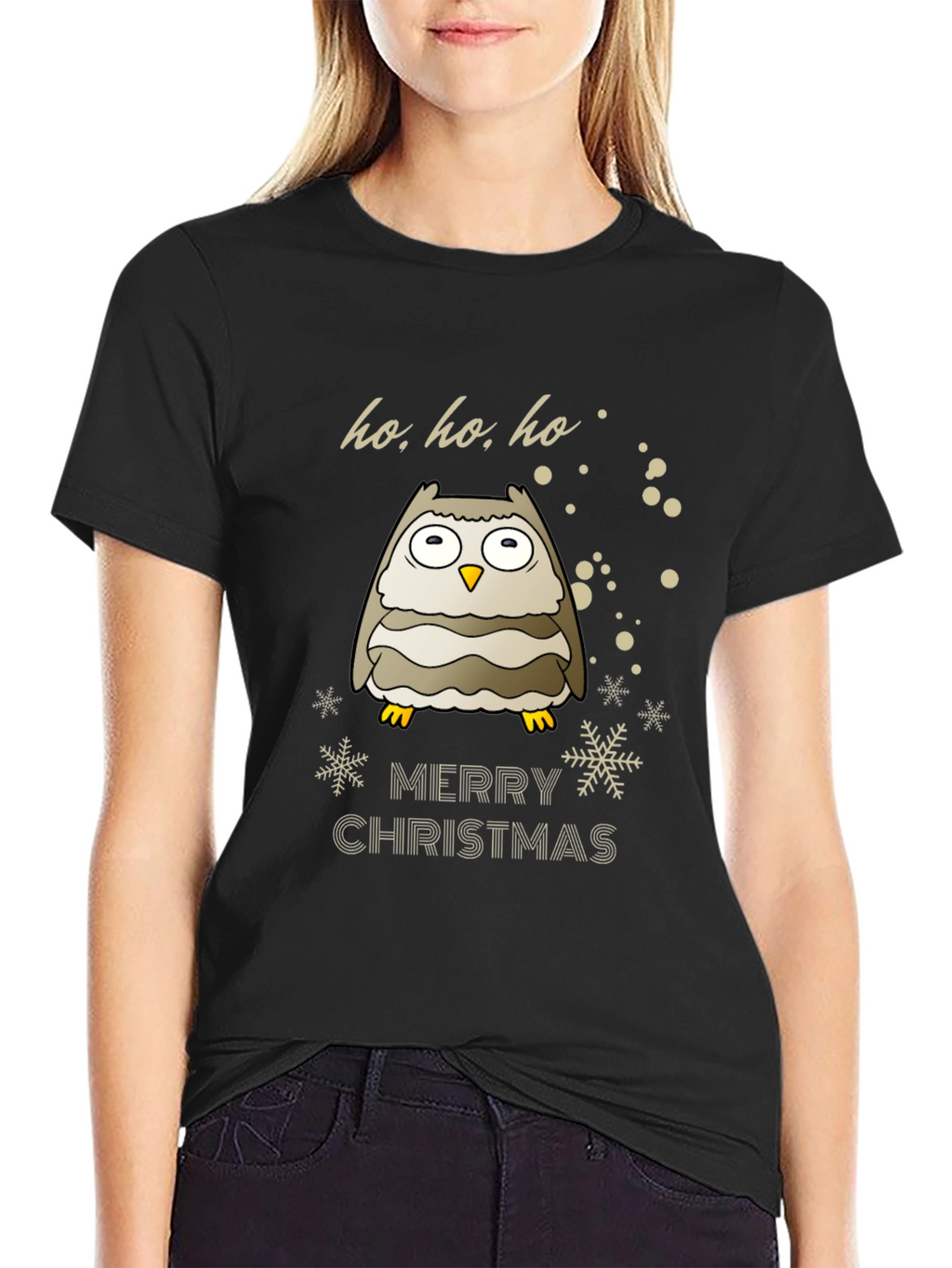 Festive Owl Christmas T-Shirt