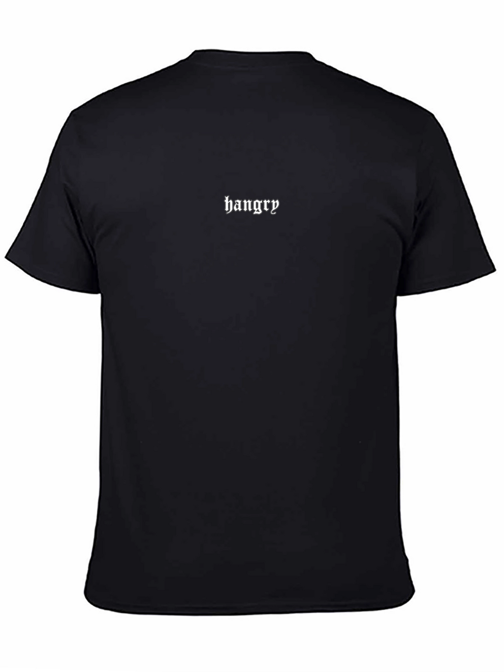 Hangry Graphic Tee - Black Casual T-Shirt