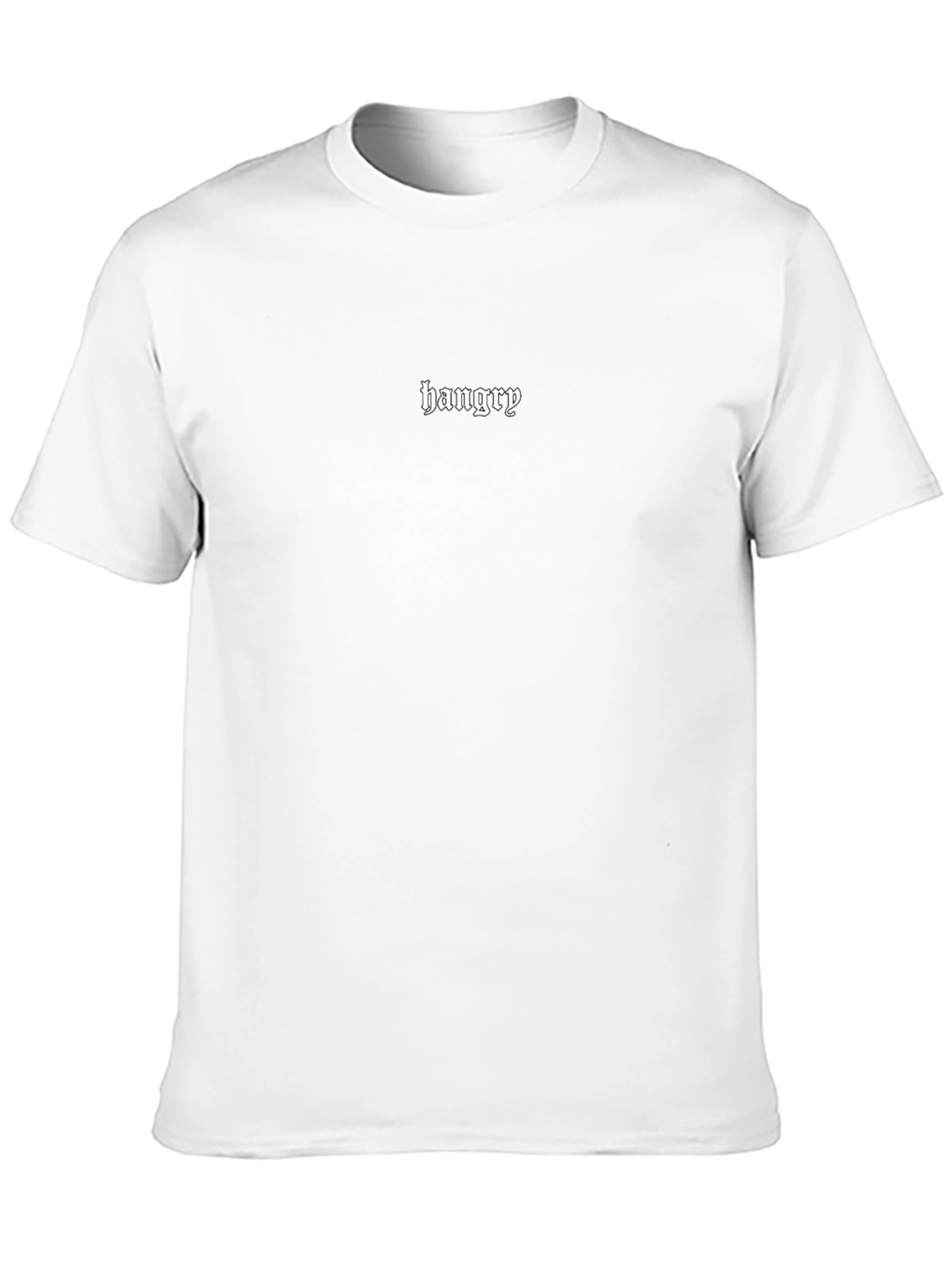 Hangry Graphic Tee - Black Casual T-Shirt