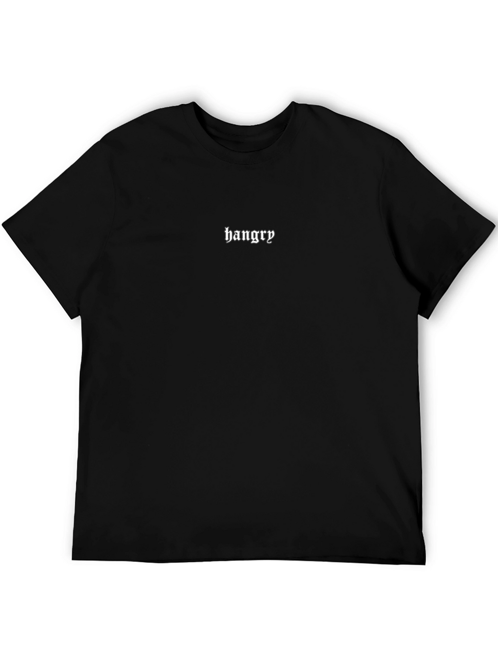 Hangry Graphic Tee - Black Casual T-Shirt