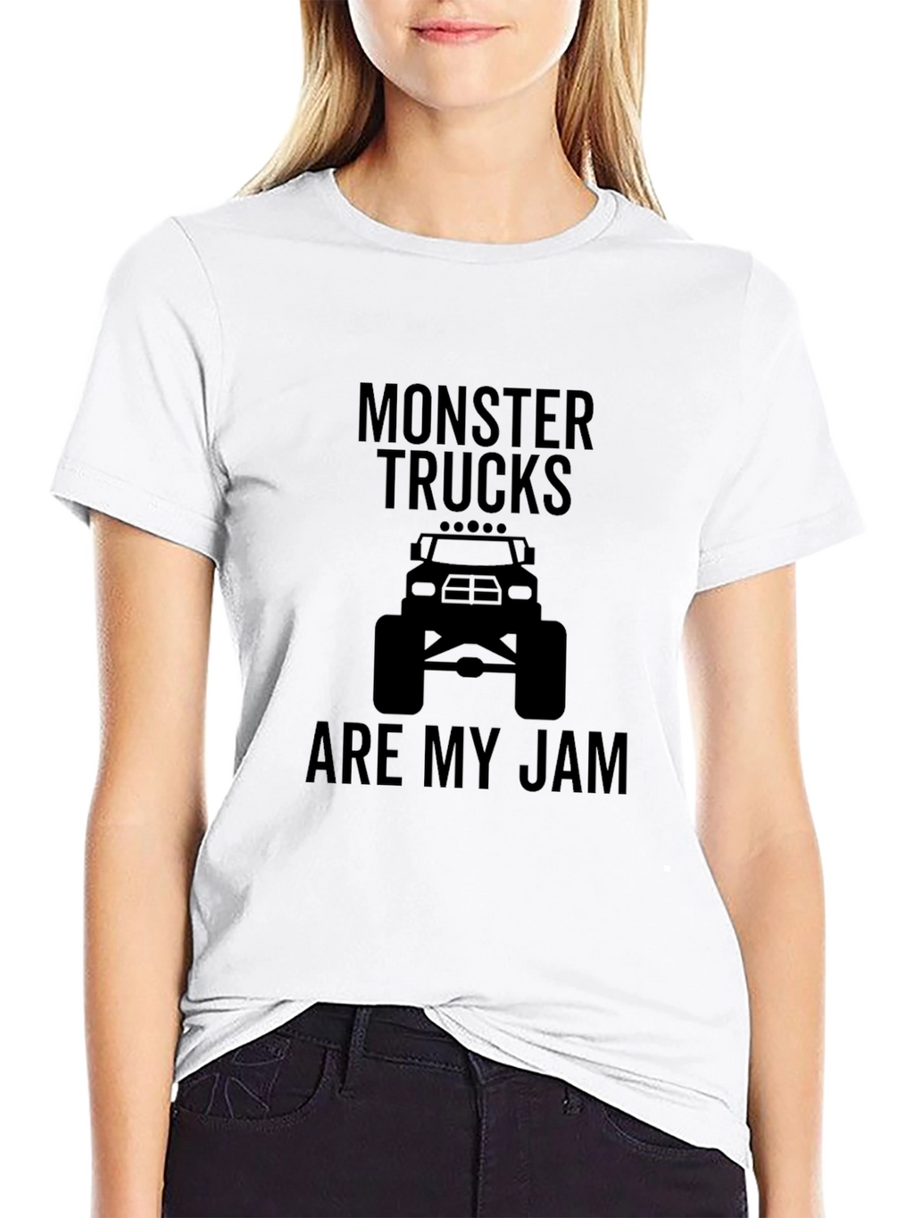 Monster Truck Jam Graphic Tee - Black Cotton T-Shirt