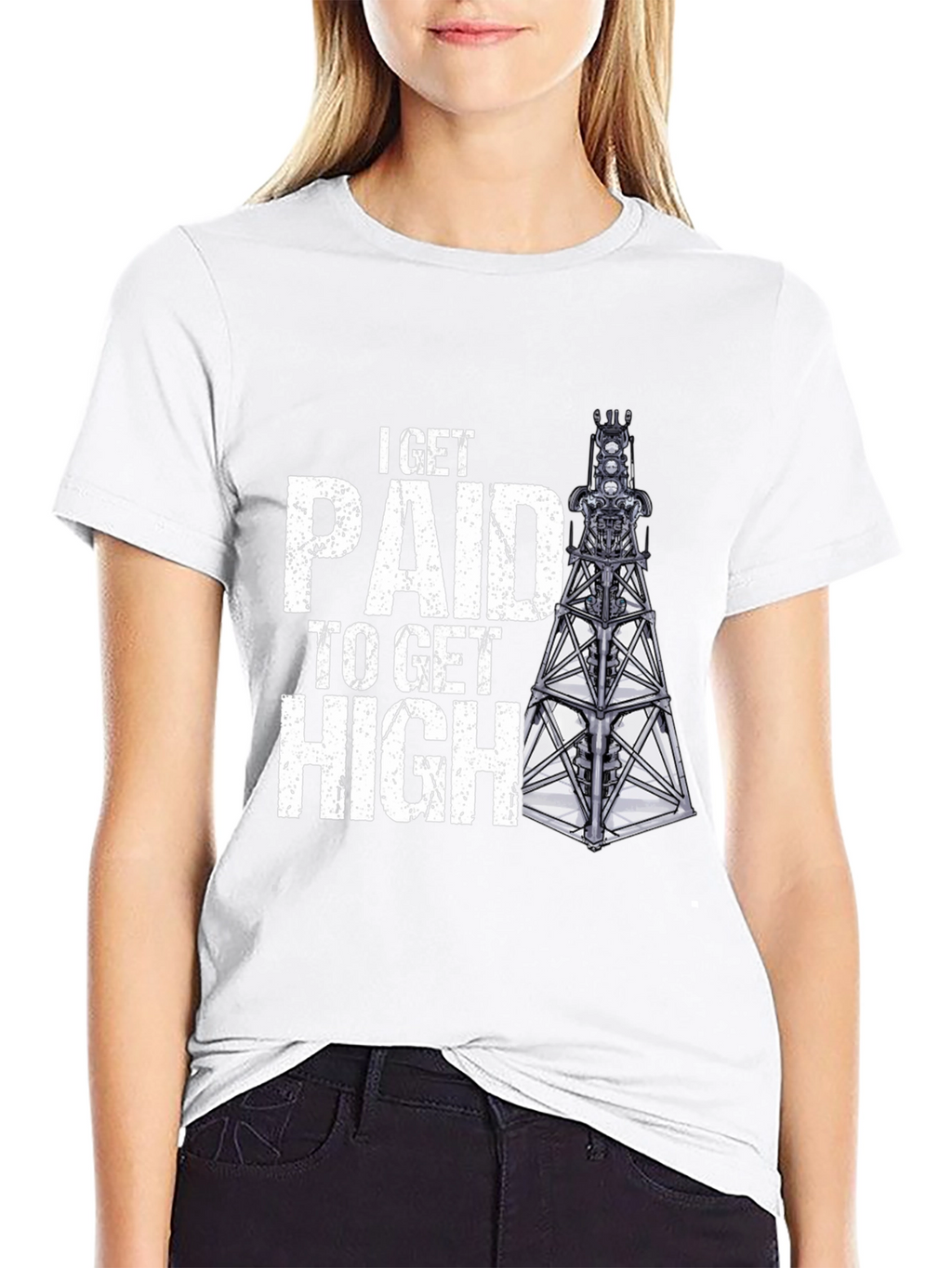 I Get Paid to Get High Oil Rig T-Shirt