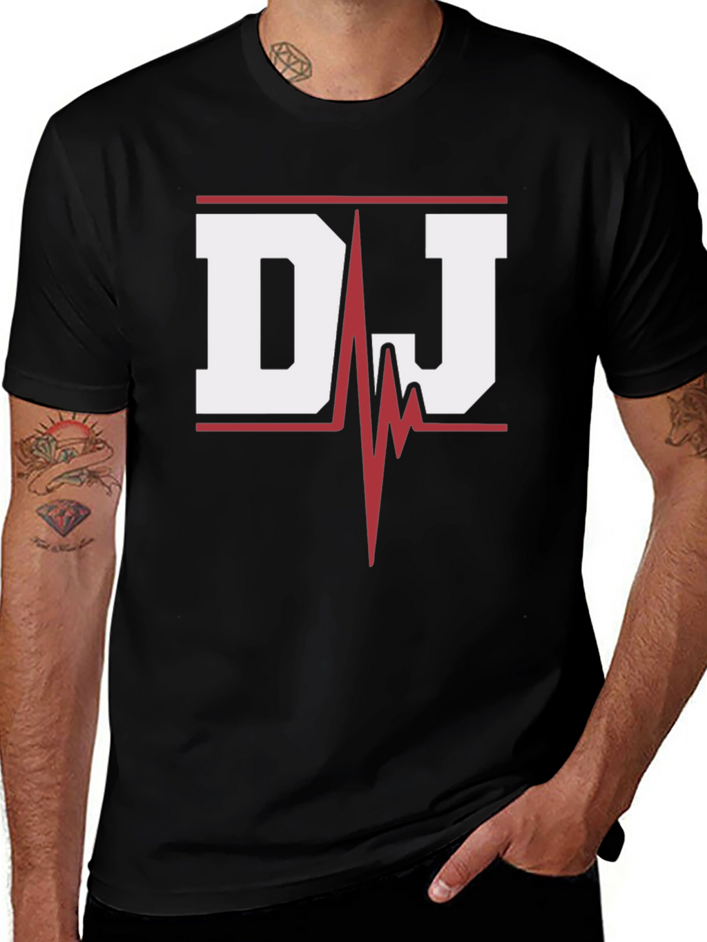 DJ Heartbeat Graphic T-Shirt