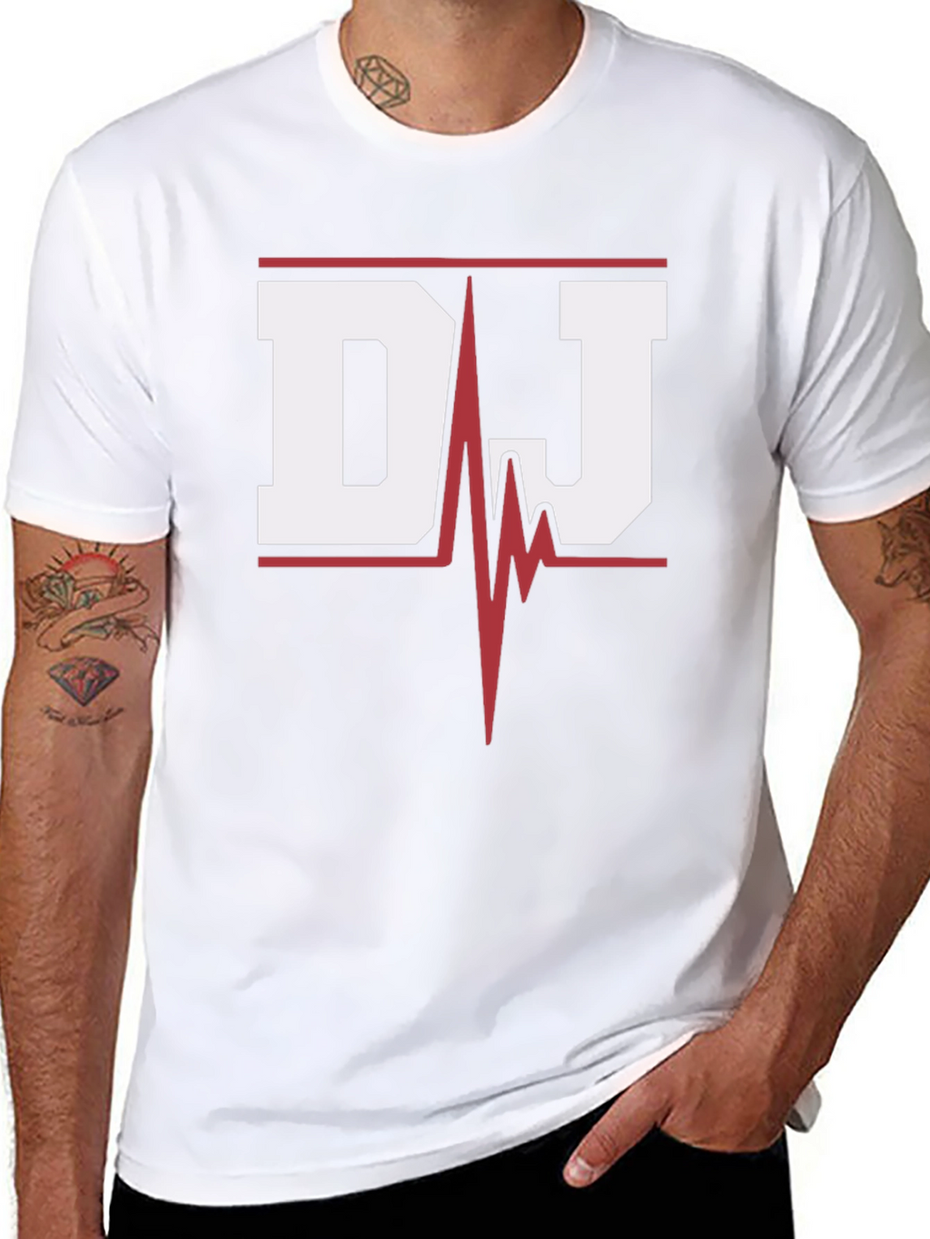 DJ Heartbeat Graphic T-Shirt