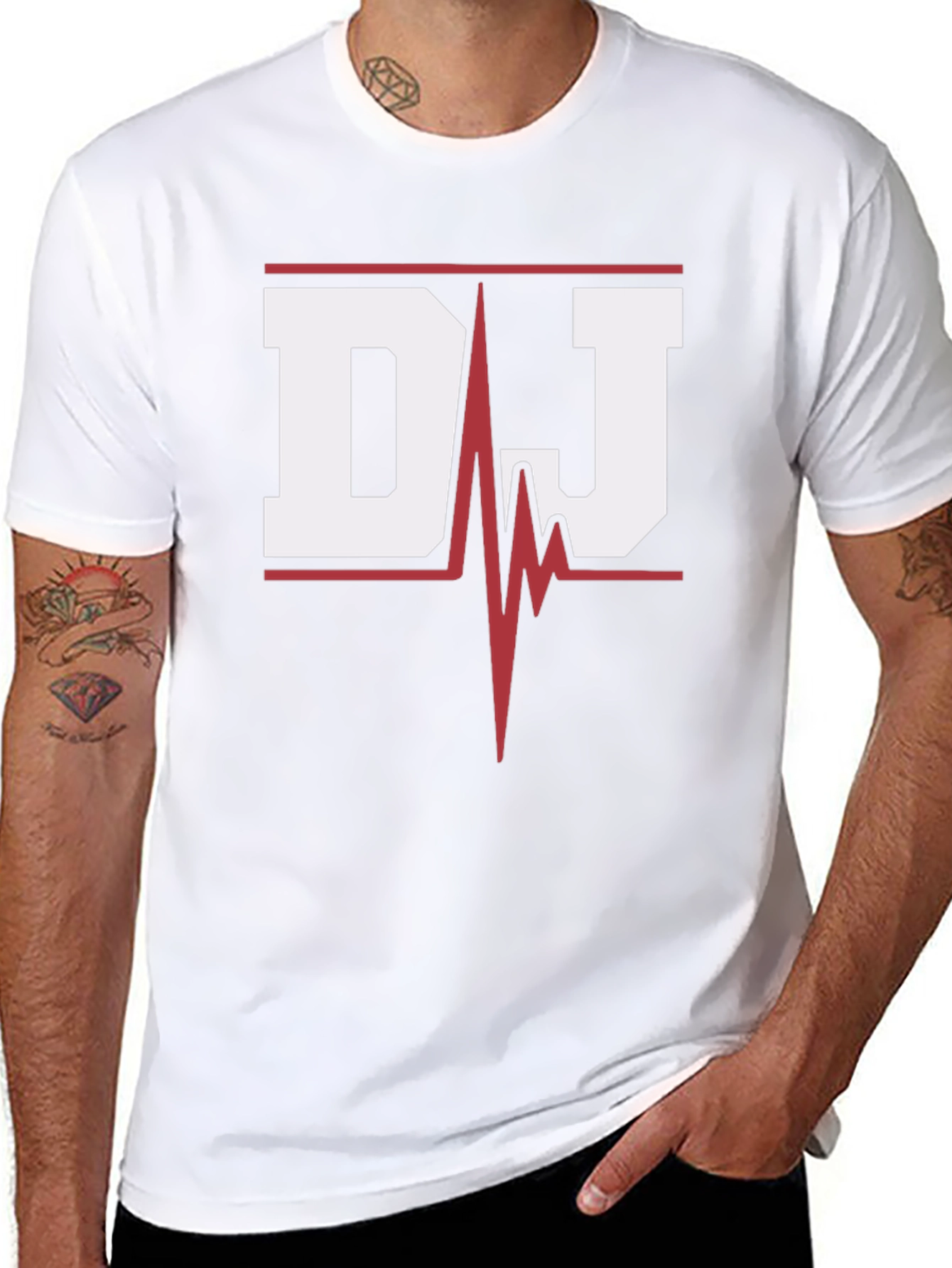 DJ Heartbeat Graphic T-Shirt