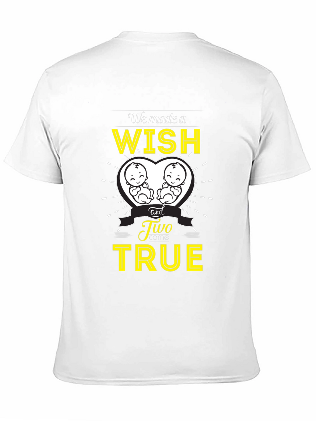 Twins Pregnancy Announcement T-Shirt - Wish Come True!
