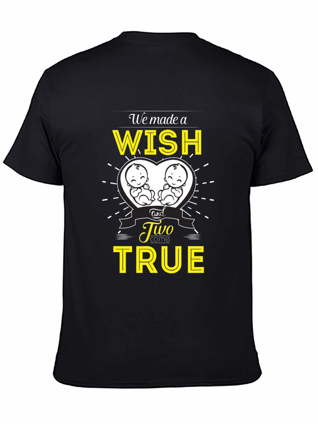 Twins Pregnancy Announcement T-Shirt - Wish Come True!