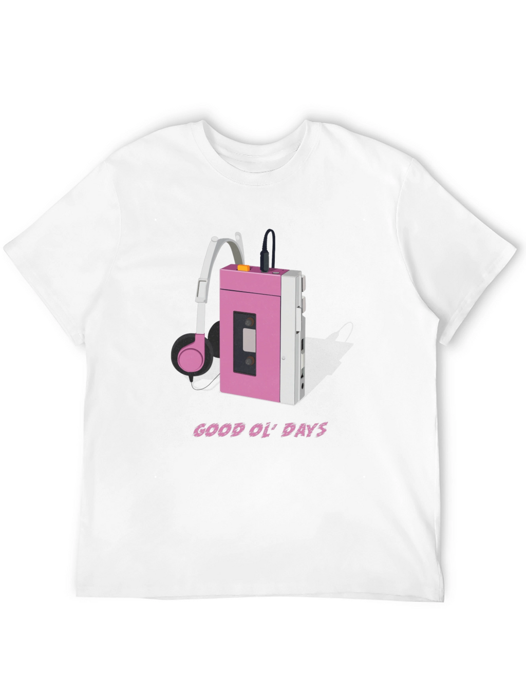 Retro Cassette Player T-Shirt - Good Ol Days Style