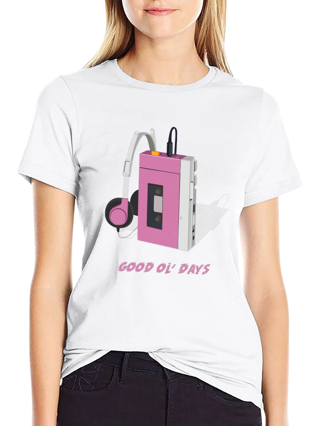 Retro Cassette Player T-Shirt - Good Ol Days Style