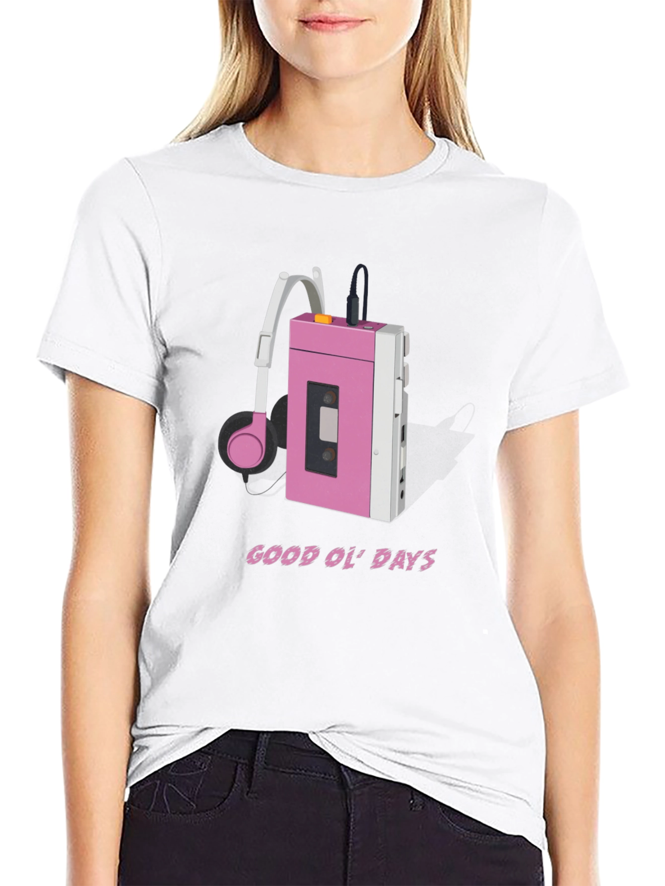 Retro Cassette Player T-Shirt - Good Ol Days Style