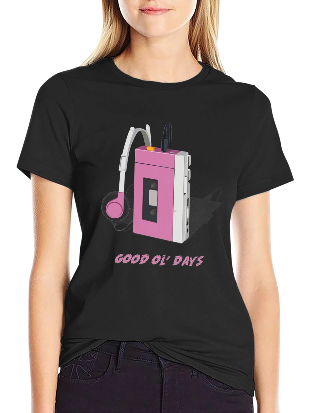 Retro Cassette Player T-Shirt - Good Ol Days Style