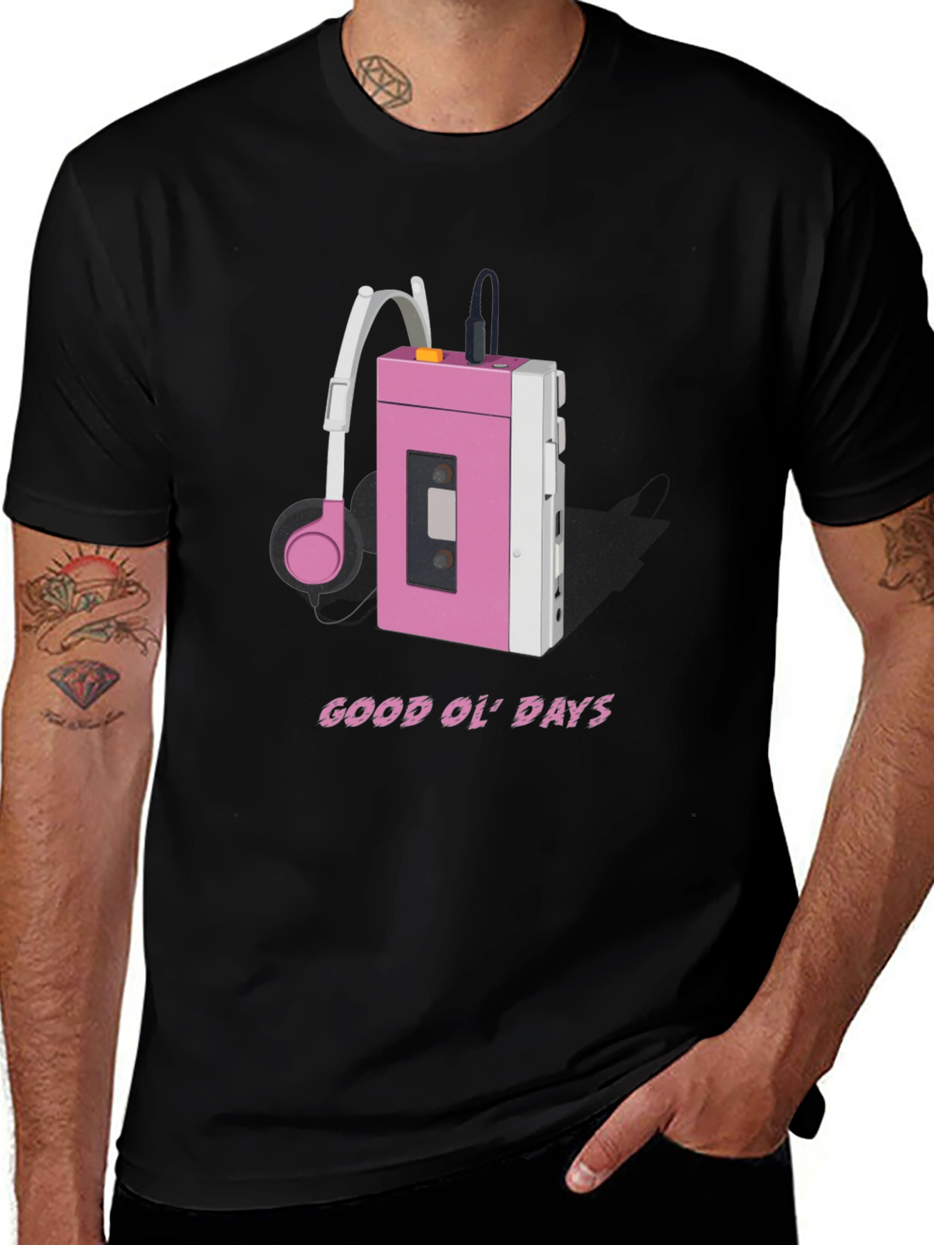Retro Cassette Player T-Shirt - Good Ol Days Style