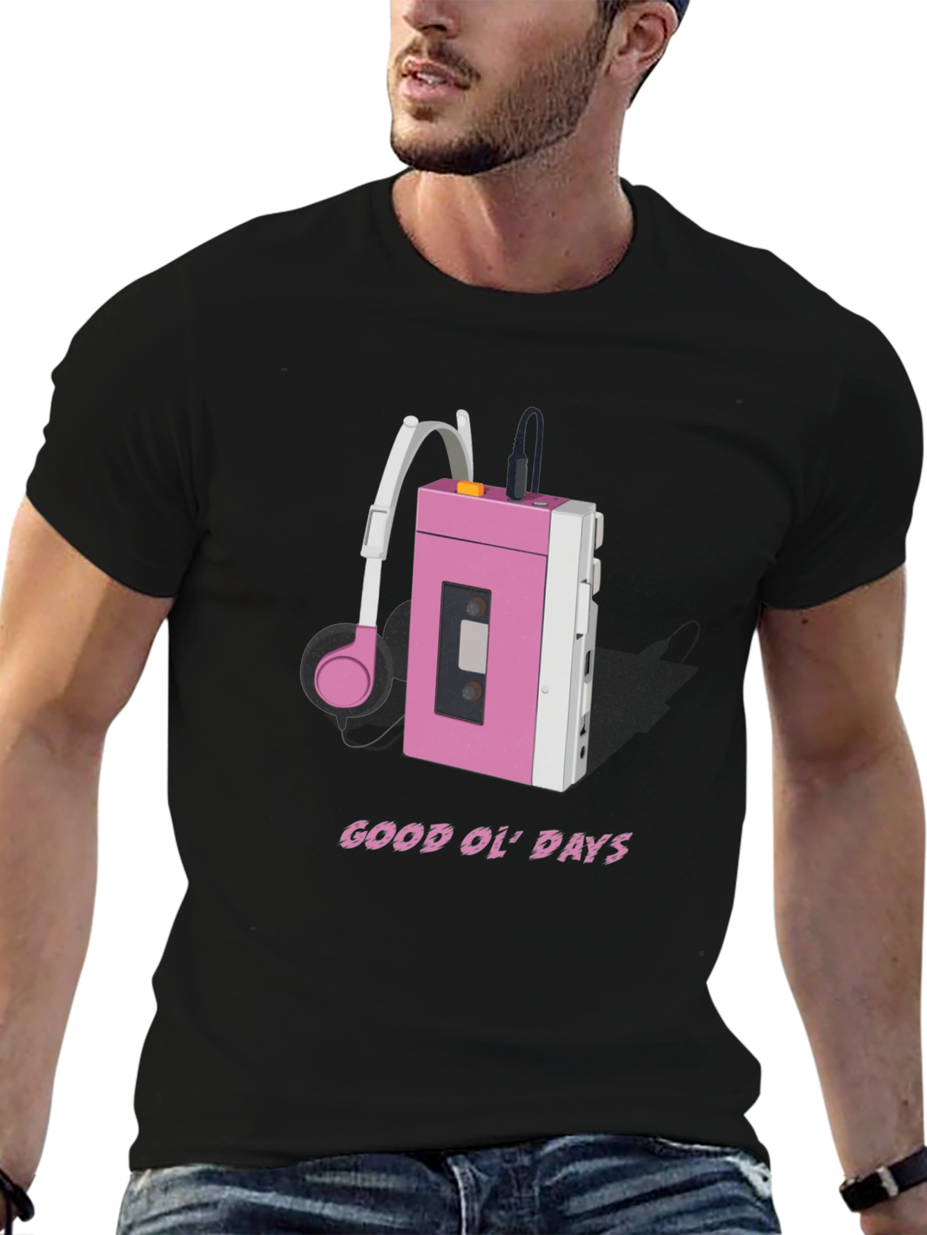 Retro Cassette Player T-Shirt - Good Ol Days Style