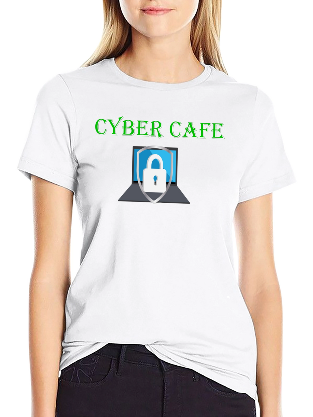 Cyber Cafe Security T-Shirt - Stylish Protection