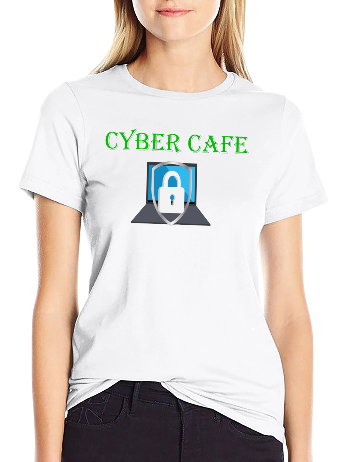 Cyber Cafe Security T-Shirt - Stylish Protection