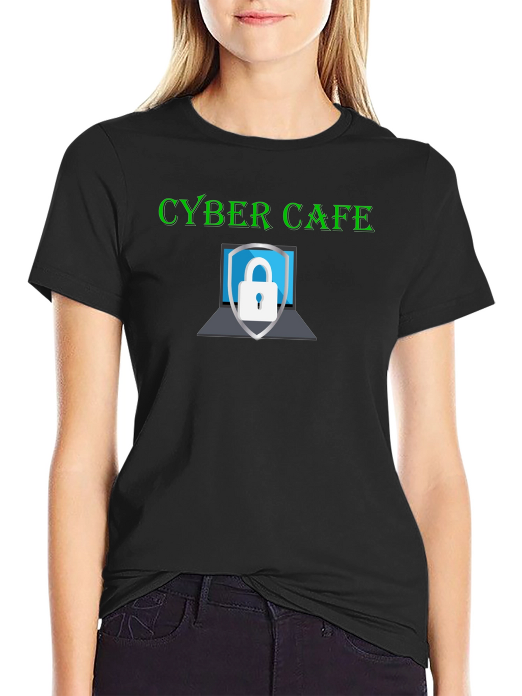Cyber Cafe Security T-Shirt - Stylish Protection