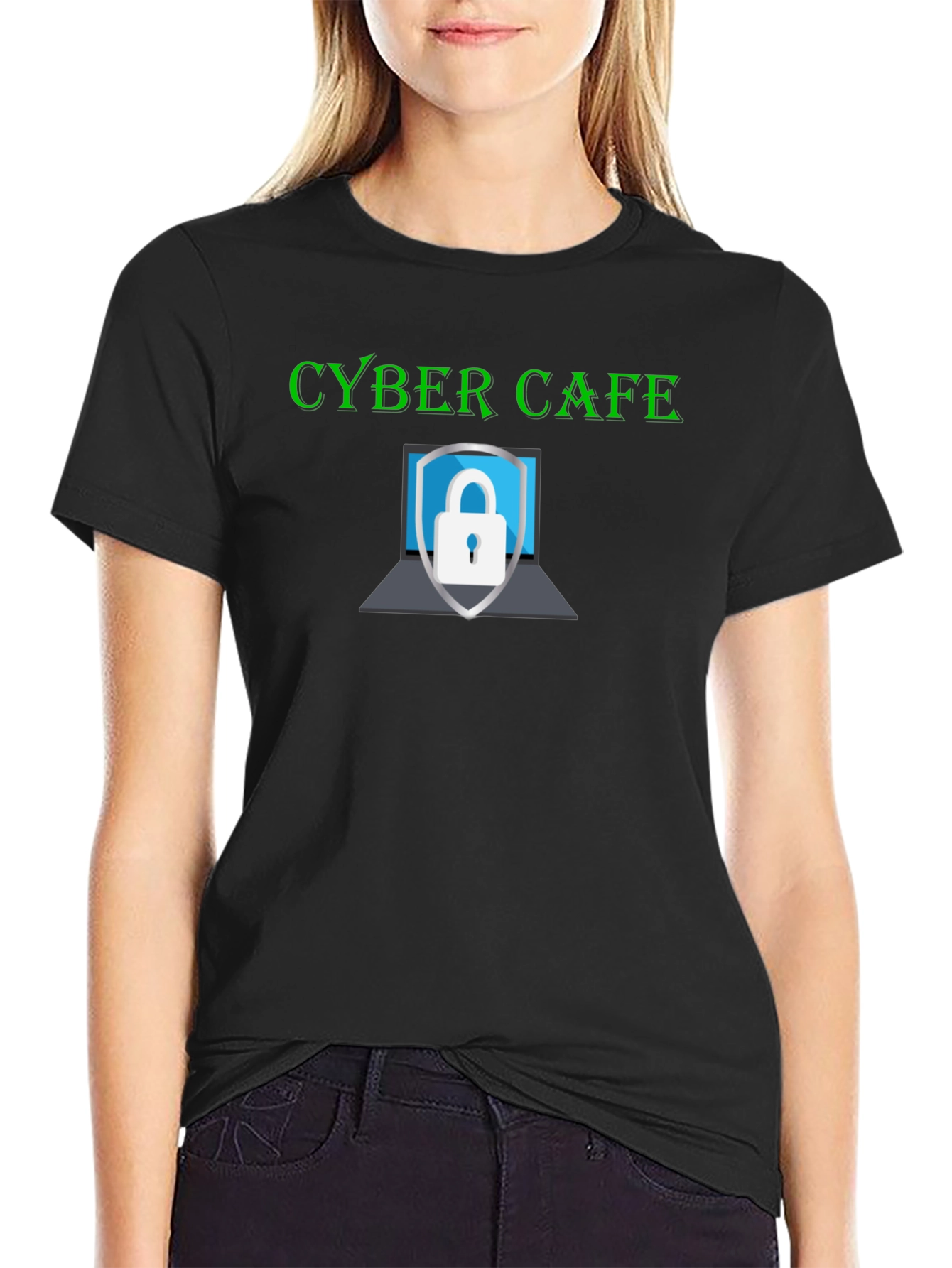 Cyber Cafe Security T-Shirt - Stylish Protection