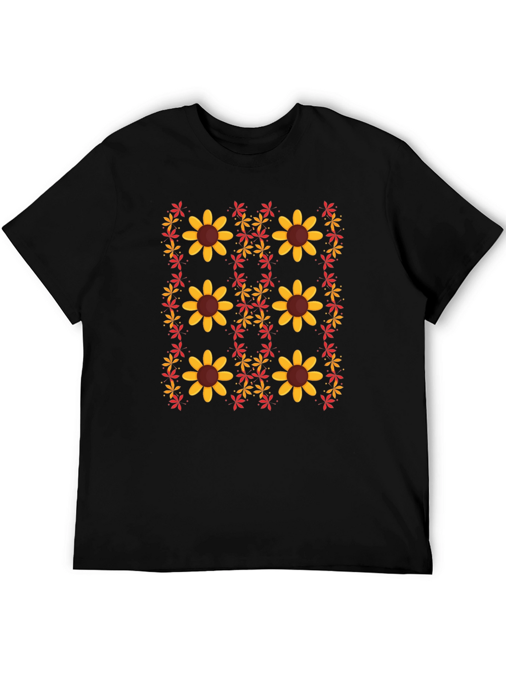 Floral Print Crew Neck T-Shirt